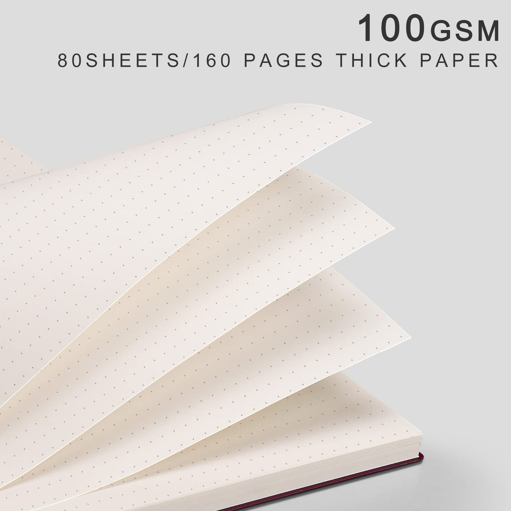 EMSHOI Lined Journal Spiral Notebook 5.7" x 8.22" - 4 Pack 640 Pages 100gsm Thick Paper, A5 Small Notebooks College Ruled, Plastic Hardcover Journals for Writing Women Men Work School Supplies