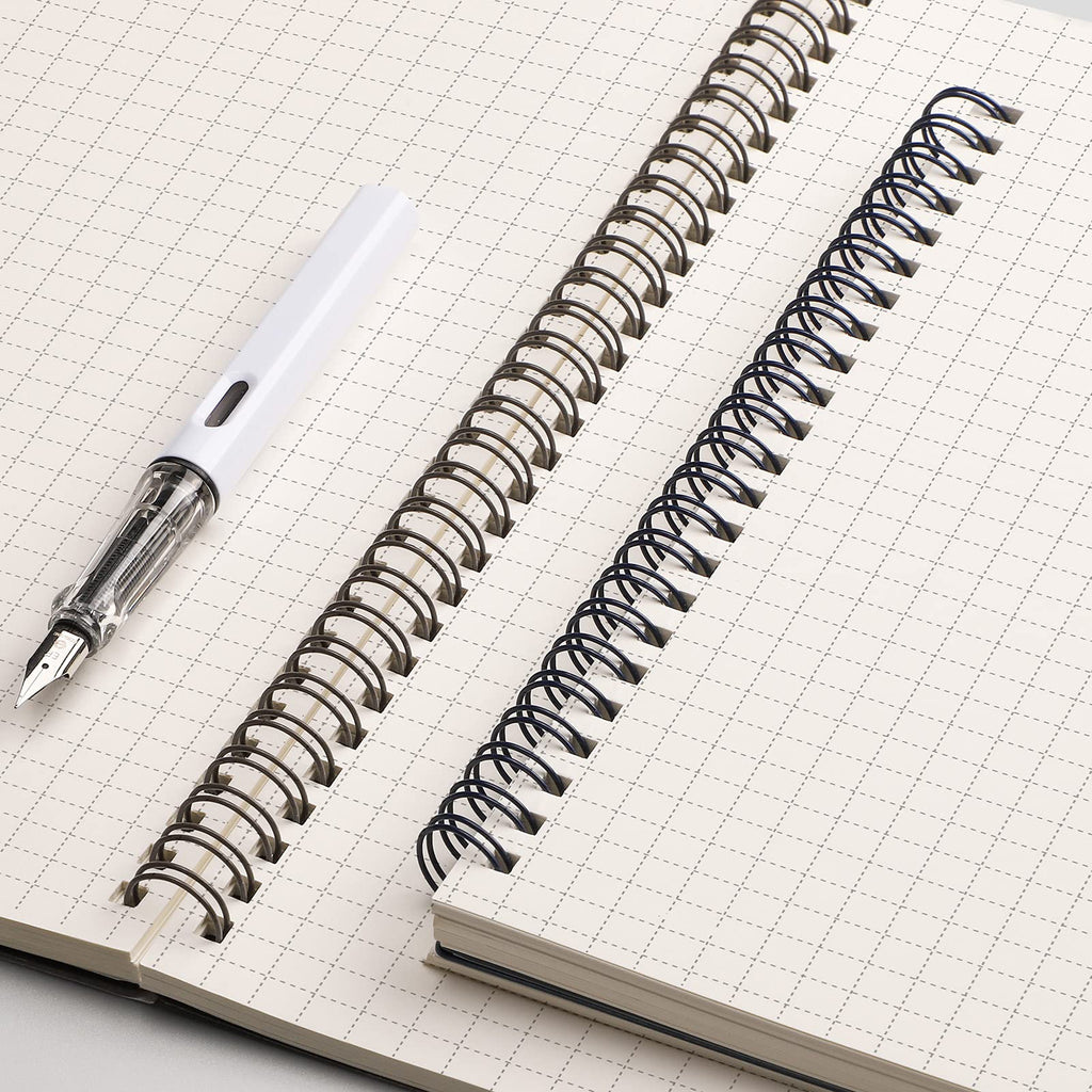 EMSHOI Lined Journal Spiral Notebook 5.7" x 8.22" - 4 Pack 640 Pages 100gsm Thick Paper, A5 Small Notebooks College Ruled, Plastic Hardcover Journals for Writing Women Men Work School Supplies