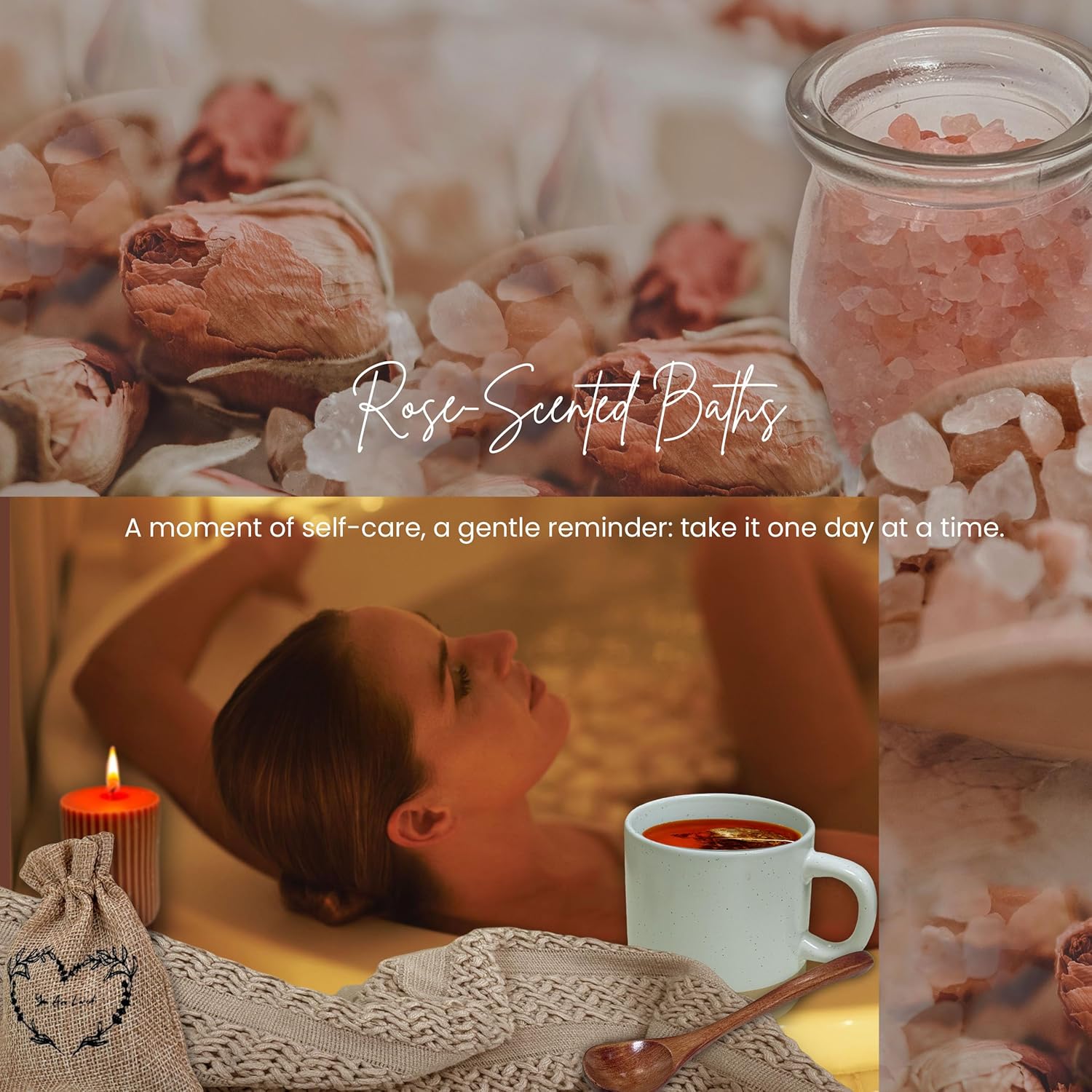 Get Well Soon Gift Baskets for Women - Earth Tone Self Care Package - After Surgery, Sympathy Gifts for Loss of Loved One, Thinking of You/Mothers Day/Grief/Bereavement/Miscarriage Gifts for Women